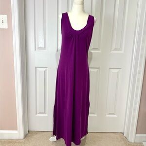 NWOT Lrg Purple Sleeveless Midi Dress Jones New York